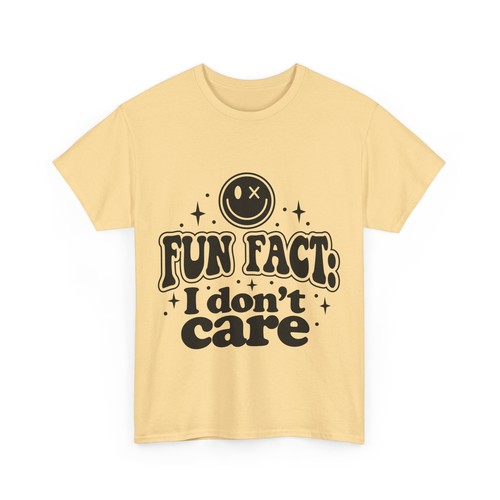 Fun fact: i don't care Funny T-shirt Men Women Sarcastic Tee CHOOSE SIZE - Bild 10 von 21