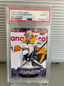 2023 Upper Deck Canvas Yaroslav Askarov #C111 RC PSA 10