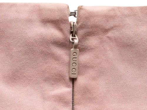 Vintage Peach Gucci Tom Ford Era Lace-Up Skirt Size IT 42 - Picture 6 of 6