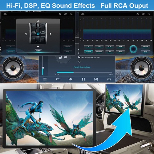 Single Din Andriod 12 Car GPS Radio Wireless Apple CarPlay Bluetooth Stereo +Cam - Picture 9 of 14