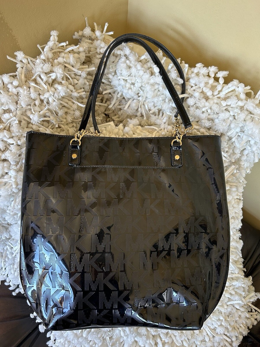 Michael Kors Black PVC Tote Bag
