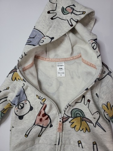Carters Baby Coats Jungle Hoodie 6m - Picture 4 of 5