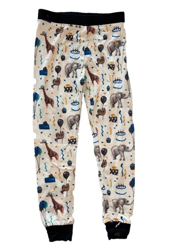 Boys Fletch Brand Birthday Jammies With Elephants, Sloths, And Giraffes Size 3T - Picture 4 of 7