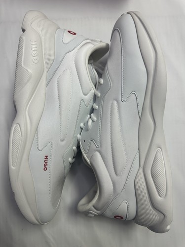 New Hugo Boss Men’s Leon Runner Trainers in White 50504799 - US 15 / UK14 / EU48 - Picture 16 of 20