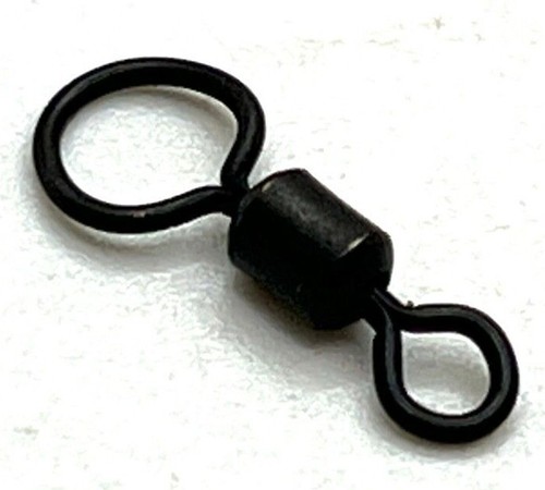 Carp fishing terminal end tackle fittings BIG EYE HELICOPTOR SWIVEL UK Size 8  - Picture 2 of 6