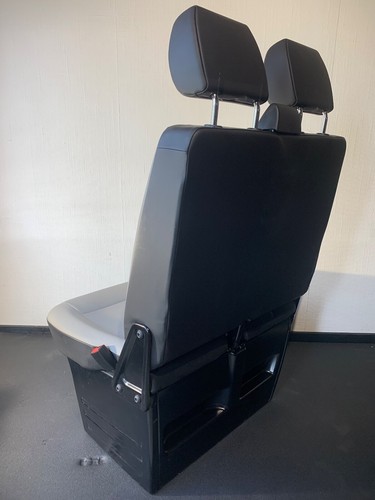VW T5 T6 T6.1 Sitzbank Beifahrer Doppelsitzbank Kunstleder Bank Sitz Caravelle - Bild 7 von 12