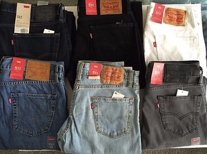 Levis-Jeans-Mens-511-slim-fit-Denim-100-original-NWT-Different-Colors