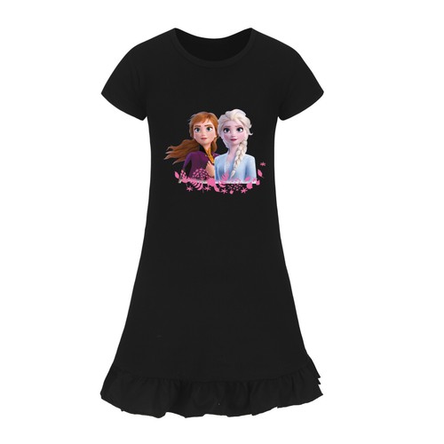 Kids Girls Elsa Princess Nightwear Cozy Sleepwear Pyjamas Casual Nightdress Gift - Picture 43 of 60