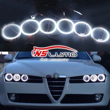 6x Led Angel Eyes Halo Rings Lights Headlight Kit For Alfa Romeo 159 2005-2011