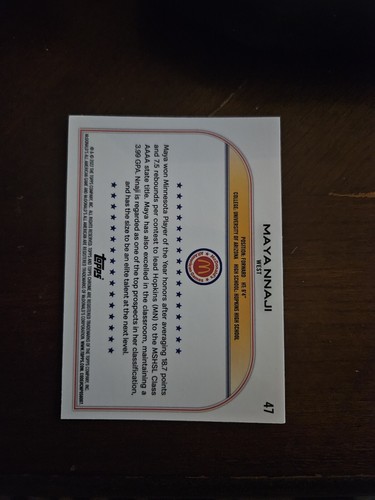 2022 Topps Chrome McDonald's All American - Refractor #47 Maya Nnaji (RC) - Picture 2 of 2