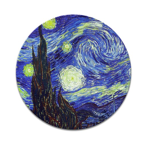 Designs Round Gaming Mouse Mat Pad Non-Slip Circle Mousepad For Computer Laptop - Afbeelding 87 van 194