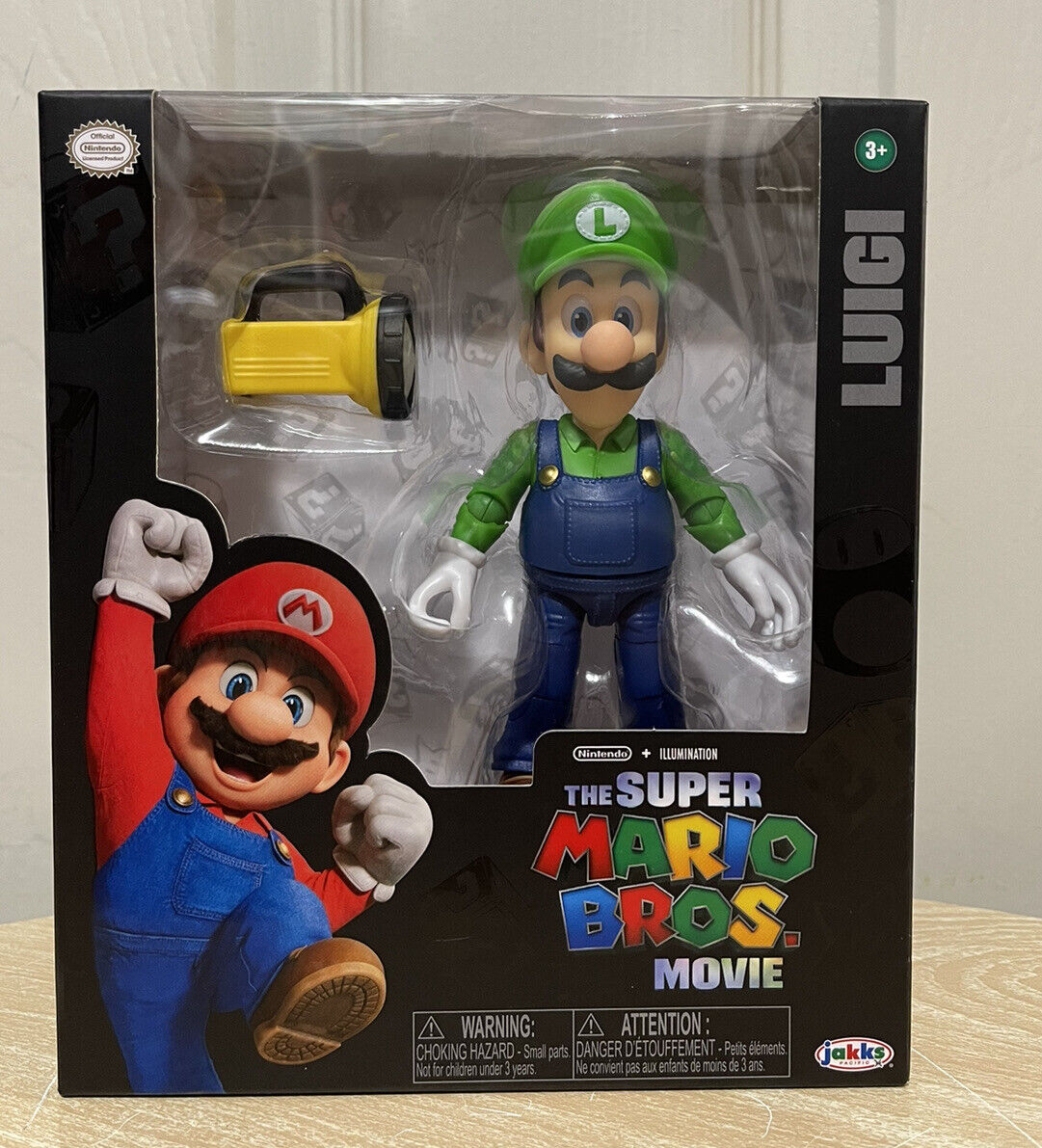 The Super Mario Bros Movie 5 Luigi Articulated Figure NEW 2023