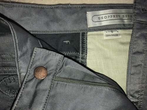 RARO JEANS IN PELTRO OOAK 1978 GEOFFREY BEE. NON NE TROVERAI UN ALTRO PAIO ONLINE! - Foto 2 di 3