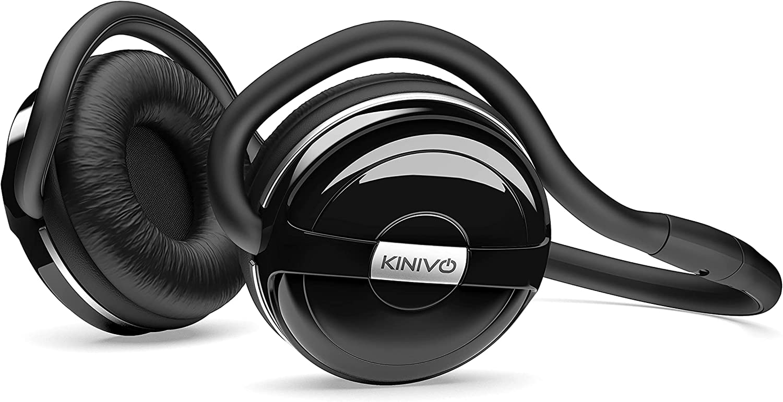 Kinivo BTH240 Black On-Ear Wireless Bluetooth Headphones with Hands-Free Calling