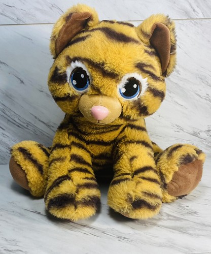 Build A Bear Baby Tiger Cub Wild Cat Blue Eyes 15" Plush BAB 2017 - Picture 3 of 14