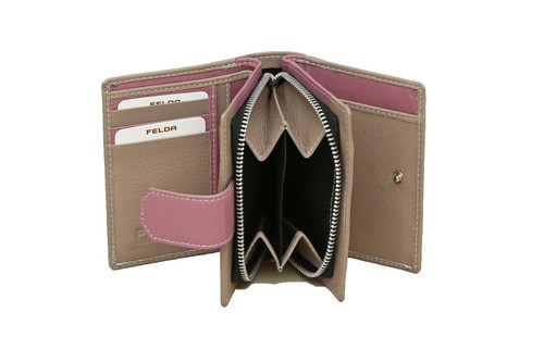 Ladies Purse Wallet GENUINE LEATHER Women Gift RFID Protected 14 Card Slot FELDA - Picture 54 of 84