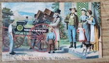 Victoria Trade Card Wheeler Wilson Sewing Machine St Johnsbury Vermont Thomas