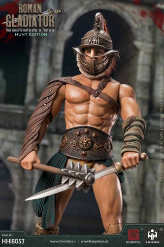 HHMODEL&HAOYUTOYS HH18093 1/6 Modellino gladiatore romano bambola caccia ver. Giocattoli - Foto 11 di 14