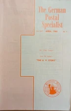 German Postal Specialist Apr 1965 Post War Local Provisionals The U.V. Story