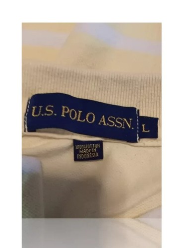 U.S. Polo Assn. Polo L Big Pony, a righe gialle/bianche. NS-22 - Foto 7 di 9