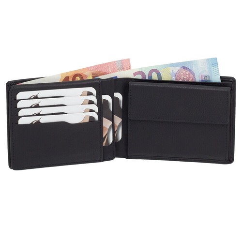 RFID Leder Herren Geldbörse Geldbeutel über 12 Kartenfächer Schwarz Branco 89109 - Bild 3 von 8