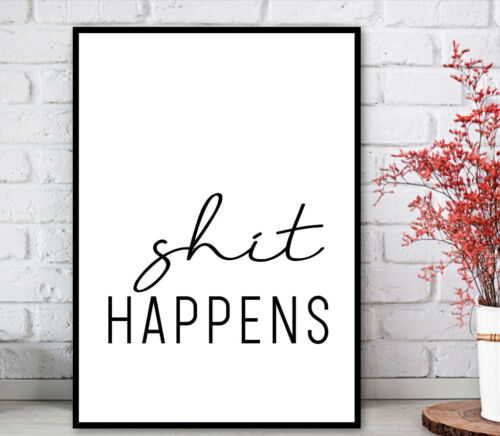 FINE ART QUALITY Bathroom Print Minimalist Wall Funny Poster Toilet Home Picture - Picture 21 of 48