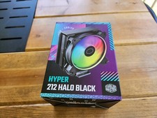 Cooler Master Hyper 212 Halo Black CPU Air Cooler, MF120 Halo² Fan, Dual Loop AR