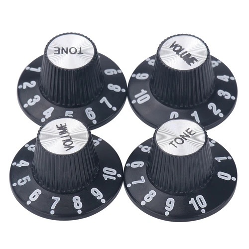 4* Guitar Top Hat Bell Knobs Speed Volume Tone Control for Gibson Epiphone LP SG