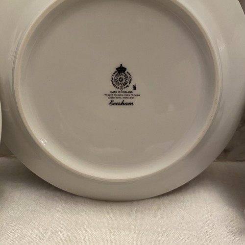 5 Evesham Gold 6.5” Bread Plate Royal Worcester Fruit & Gold Trim Fine Porcelain - Picture 6 of 15