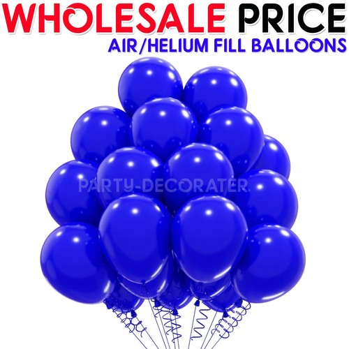 100 X Latex PLAIN BALOON BALLONS helium BALLOONS Quality Party Birthday Wedding - Picture 12 of 19