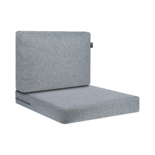 Cojín muebles sillón muebles de jardín asiento y respaldo conjunto 55x60+55x40 impermeable - Imagen 15 de 44