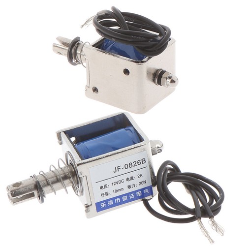 JF-0826B 12V/2A 10mm 20N Push Pull Type Open Frame Solenoid Electromagnet.ZR Jd - Picture 8 of 12