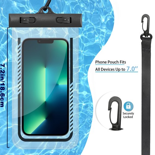 High-Quality Waterproof Phone Pouch Case with Lanyard for iPhone & Galaxy - 2PCS - Picture 6 of 9