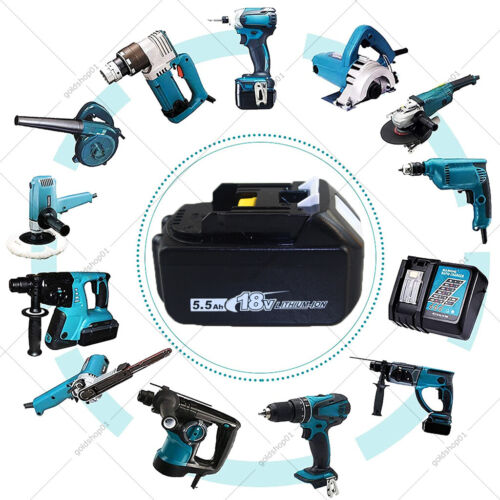 Für Makita 18V LXT Akku Winkelschleifer 125mm Schleifscheibe Akku Ladegerät LED - Bild 18 von 21