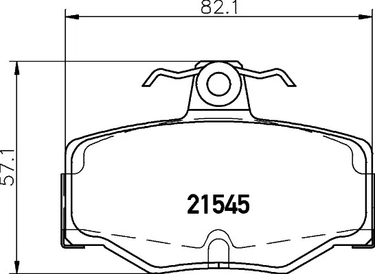 For Nissan - Almera 1.5 1.8 2.2 2002-2006 N16 V10 Rear Brake Pads Unipart - Image 2 of 3