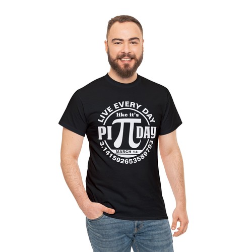Live Every Day Like It's Pi Day | Unisex | Camiseta | Día Pi | Matemáticas | Divertida - Imagen 8 de 37