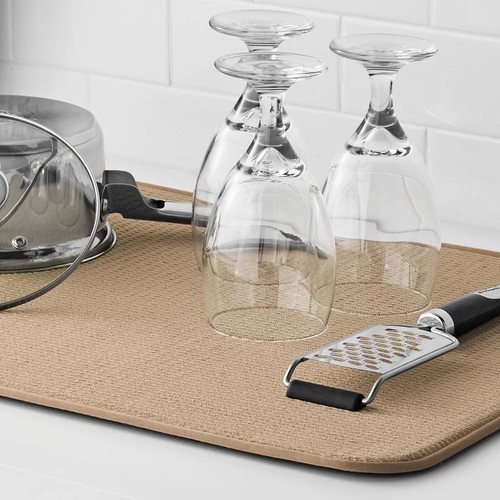 Dish Drying Mat Super Absorbent Microfiber Non-Slip Reversible Machine Washable - Picture 7 of 8