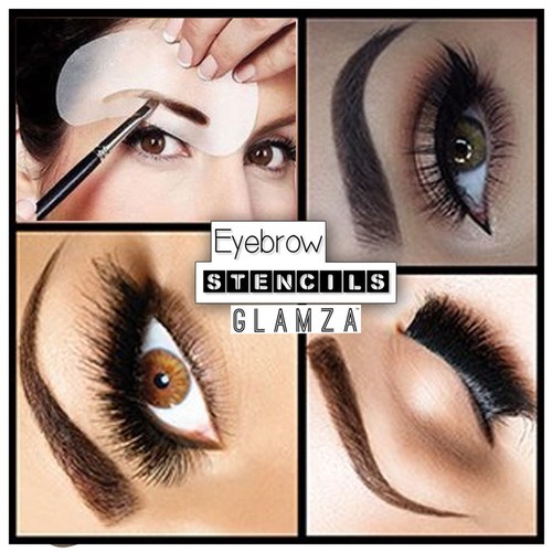 Eyebrow Shaping Stencil Kit Perfect Eye Brow Liner Style 3 Pack Shape Template - Picture 6 of 6