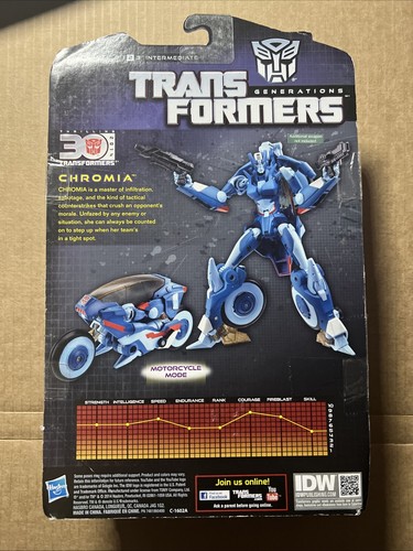 Hasbro Transformers Generations Thrilling 30 Deluxe Class Autobot Chromia NEW - Picture 2 of 2