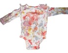Old Navy Baby Girls Pink/Orange Tie Dye Long Sleeve One Piece Size 6-12 Months