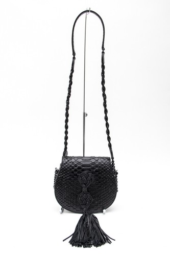 Saint Laurent de bandolera negra Monedero Nwt bandolera serpiente piel de en Passementerie con de FvqAgfxP