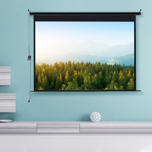 60-120" 4:3 Projector Screen Pull Down/Electric Motorised Home Cinema Projection - Picture 21 of 41