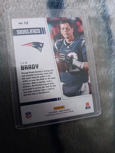 2018 Score Sidelines Tom Brady #12 New England Patriots! - Bild 2 von 2