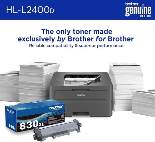 Brother - HL-L2400D Black-and-White Laser Printer - Gray - Picture 14 of 24