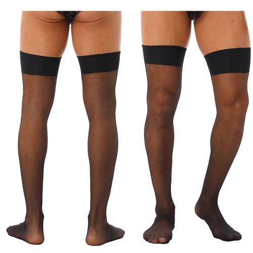 AU Men High Elastic Pantyhose Stockings Sheer Glossy Nylon Seamless Tights Pants - Picture 116 of 119