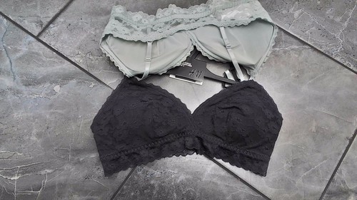 NUEVO CON ETIQUETAS SUJETADOR SUAVE ACOLCHADO PANTY HIPSTER H&M PARA MUJER XS S M L 8 10 - Imagen 17 de 18