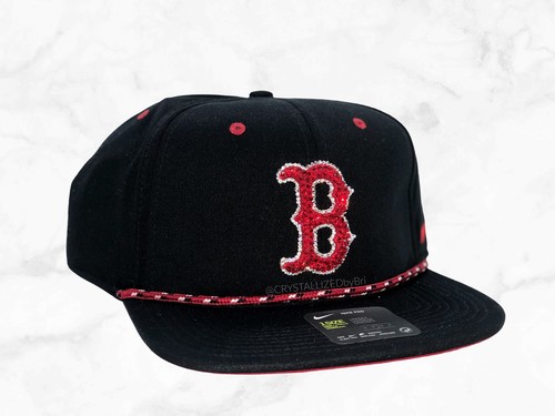 Bling Any Sports Team Hat AUSTRIAN CRYSTAL Snapback Bedazzle Cap NFL NHL MLB NBA - Picture 11 of 12
