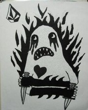 VOLCOM surf skateboard snowboard PROMOTIONAL POSTER PRINT 4 New Old Stock