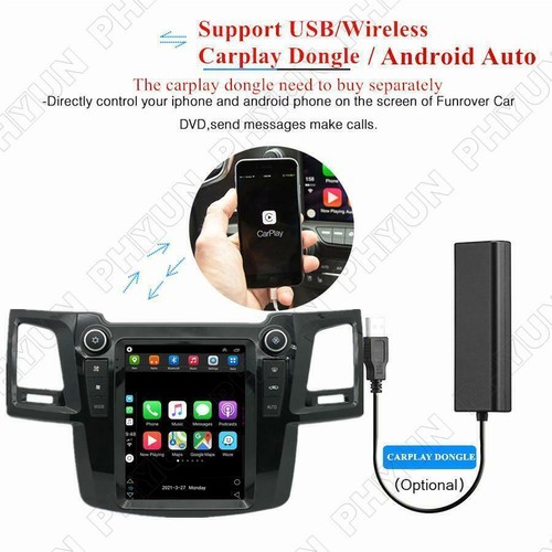 2005-2014 Für Toyota Fortuner / Hilux AUTO AC Stereo Radio GPS 9,7 "Android 10.1 - Bild 6 von 12