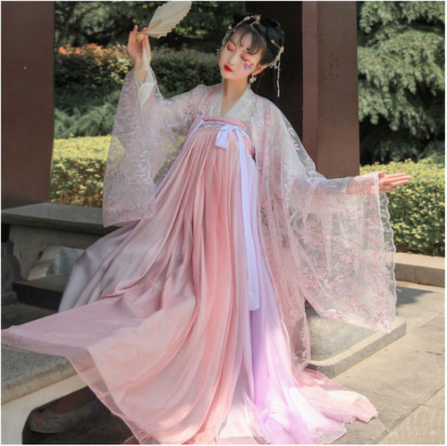 Hanfu Cosplay Women Ancient China Dress Pink Chinese Princess Plus Size Fairy - Picture 10 of 12